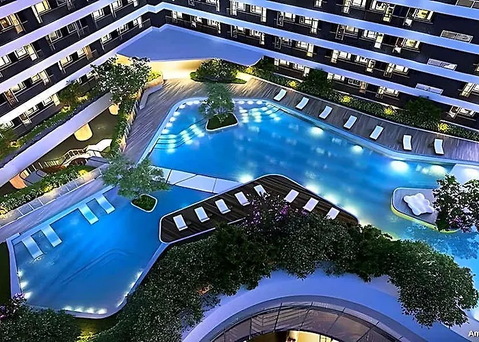 Maru Air 48f; 2br-4pax, 2 Double Beds Makati ホテル